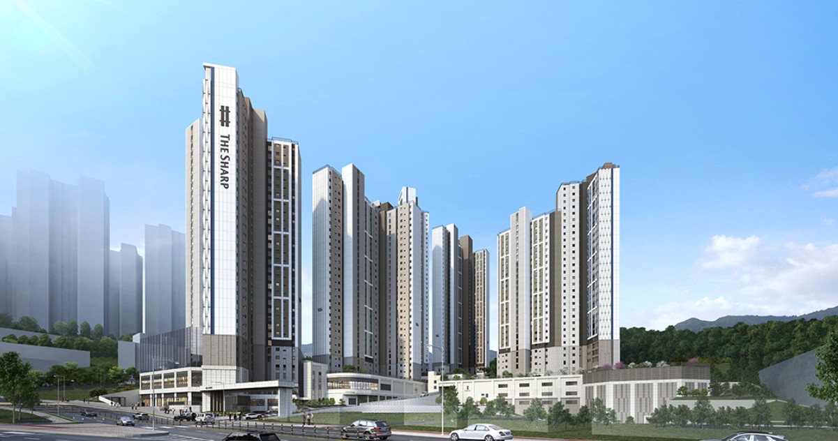 더샵 트리센트 단지 사진